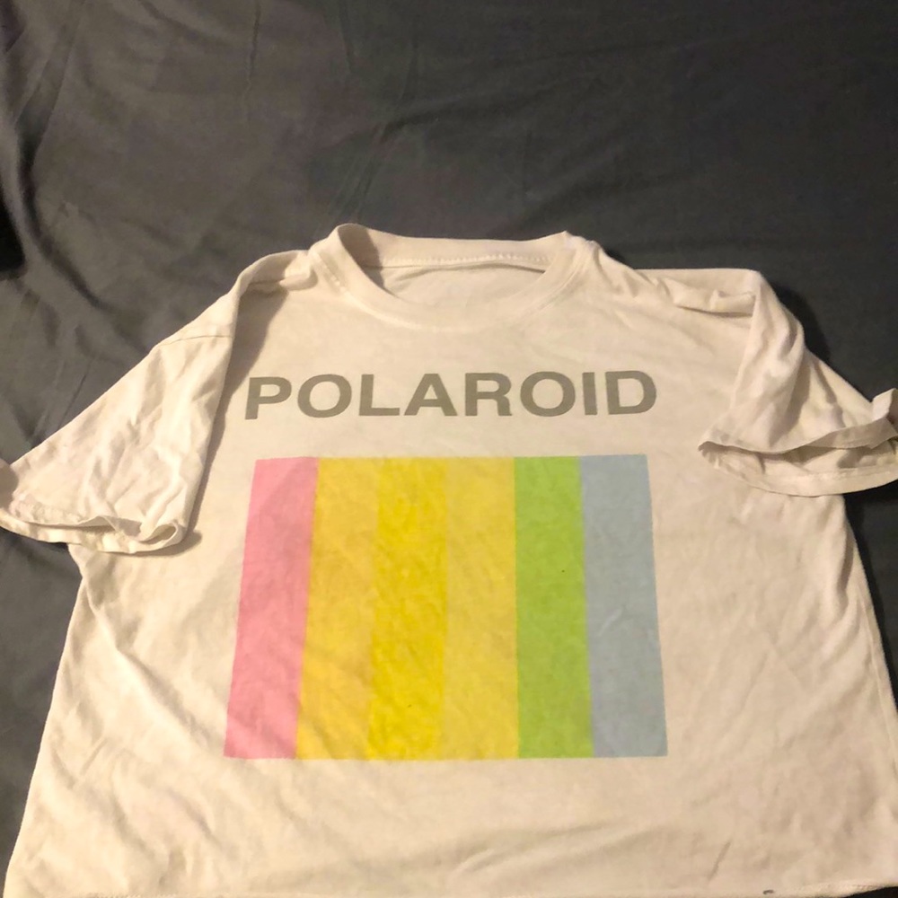 cute polaroid shirt!